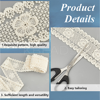 5 Yards Flat Cotton Lace Ribbon OCOR-GF0004-71C-01-1