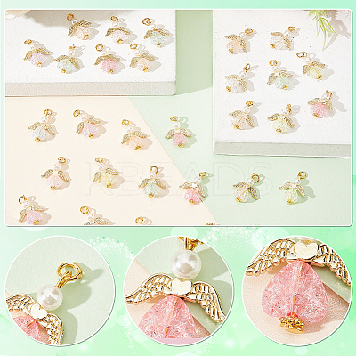 30Pcs Transparent Acrylic Pendants FIND-PH0008-05-1