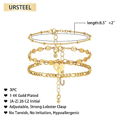 Anklets Sets AJEW-AN00383-21-1