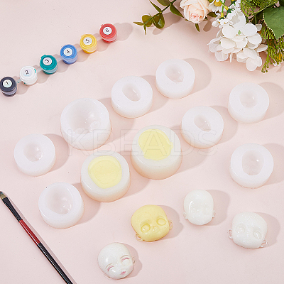 10Pcs 10 Styles Fondant Silicone Molds DIY-FH0010-39-1