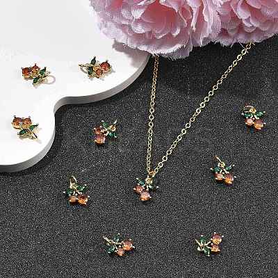 SHEGRACE Brass & Cubic Zirconia Charms XGRQ1R992-360G-1