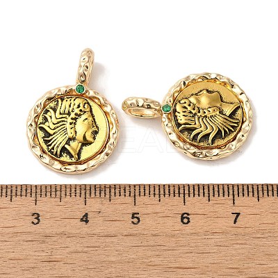 Brass Pendants KK-S368-15G-1