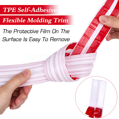 TPE Self-Adhesive Flexible Molding Trim FIND-WH20001-12A-1
