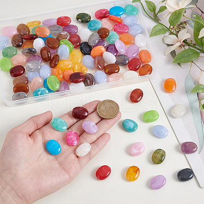100Pcs Acrylic Beads MACR-UN0001-05-1