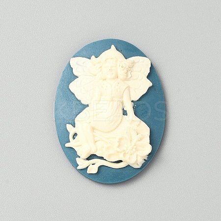 Opaque Resin Decoden Cabochons LS-RESI-WH0034-52B-01-1