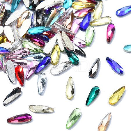 200Pcs Glass Rhinestone Cabochons MRMJ-CJC0007-17-1