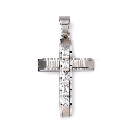 304 Stainless Steel Big Pendants STAS-H351-15P-1