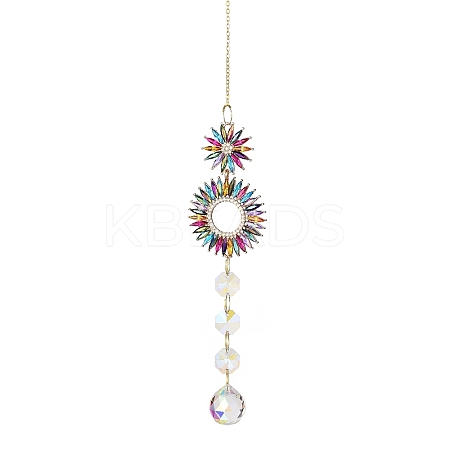 Alloy Rhinestone Hanging Ornaments LS-HJEW-E012-02G-03-1