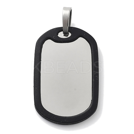 304 Stainless Steel Big Pendants STAS-Z098-31P-02-1