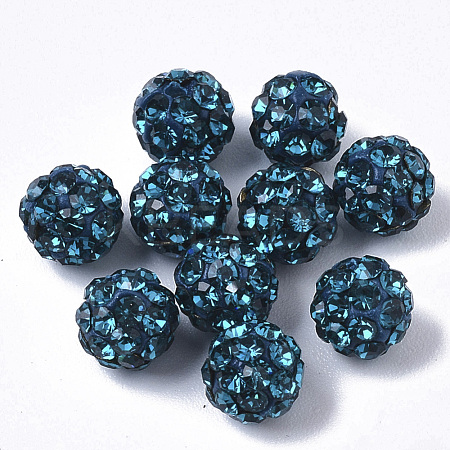 Pave Disco Ball Beads RB-T017-02-09-1