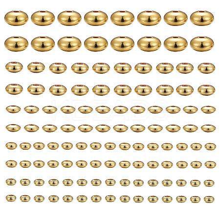 75Pcs 5 Size Brass Spacer Beads Set KK-LS0001-04G-1