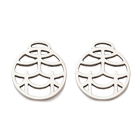 304 Stainless Steel Pendants STAS-Z123-05P-1