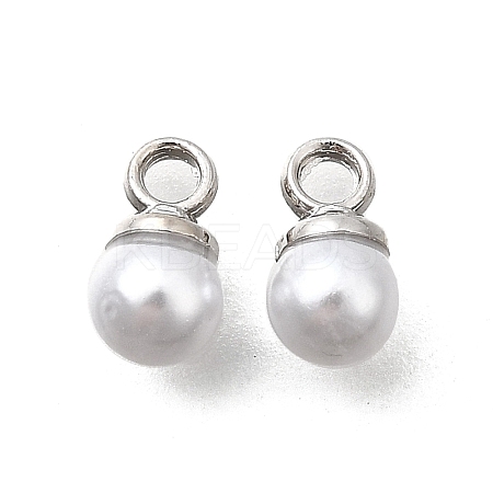 ABS Plastic Imitation Pearl Pendants FIND-H052-01A-04P-1