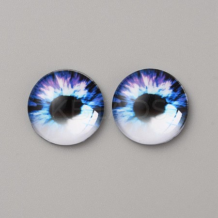 Glass Cabochons GLAA-WH0033-75F-02-1