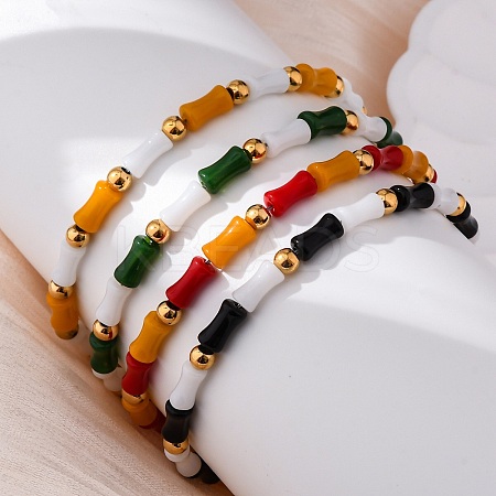 304 Stainless Steel Bracelets for Women BJEW-M056-07G-1