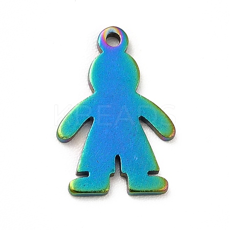 Ion Plating(IP) 201 Stainless Steel Pendants STAS-H172-05M-1