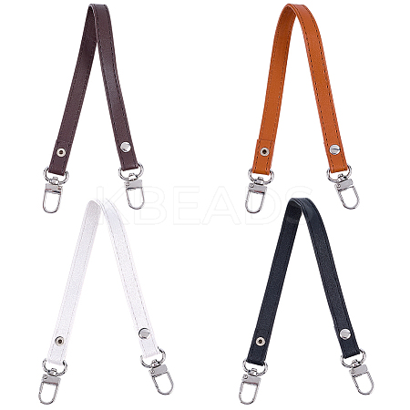 4Pcs 4 Colors Imitation Leather Bag Handles FIND-CL0001-43-1