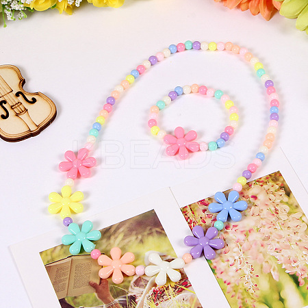 Plastic Beaded Necklaces & Beaded Bracelets WG32877-01-1