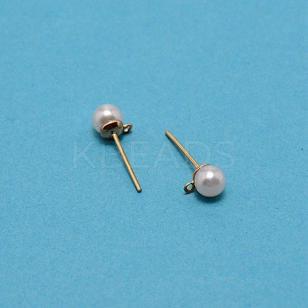 304 Stainless Steel Stud Earring Findings STAS-WH0029-02A-01-1