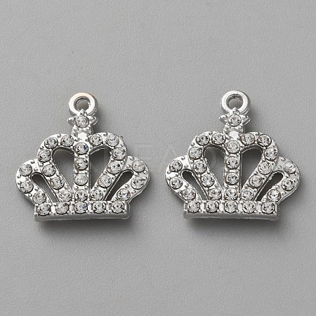 Alloy Rhinestone Pendants FIND-P033-01P-1