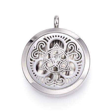 316 Surgical Stainless Steel Diffuser Locket Pendants STAS-H342-14P-1