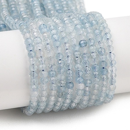 Natural Aquamarine Beads Strands G-L587-B02-01-1