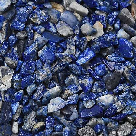 Natural Lapis Lazuli Chip Beads G-L453-05-1