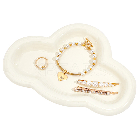 Porcelain Jewelry Dish Tray DJEW-WH0039-87-1
