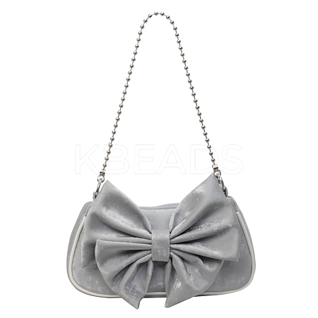 Women's Bowknot Imitation Leather Crossbody Bag PW-WG64049-04-1