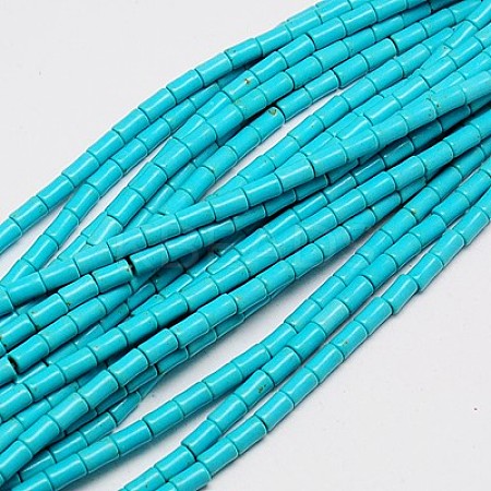 Synthetic Turquoise Beads Strands X-TURQ-G120-5x9mm-10-1