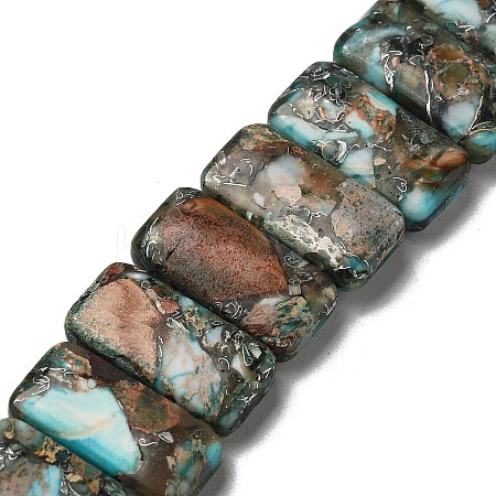 Synthetic Imperial Jasper Beads Strands G-Q050-A01-04-1