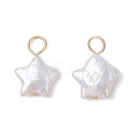 Natural Keshi Pearl Charms PALLOY-JF04240-01-1