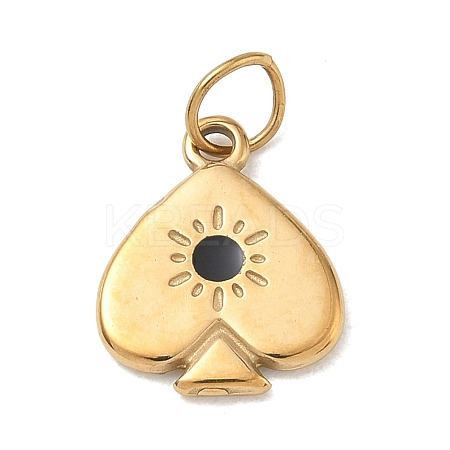 304 Stainless Steel Enamel Pendants SA-CBA4D1F-04G-B-1