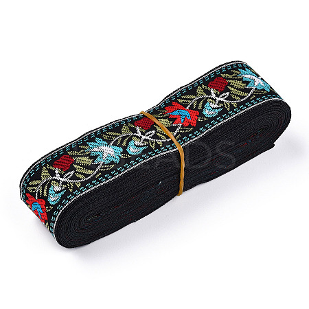 5M Ethnic Style Polycotton Embroidery Ribbon PW-WG33130-15-1