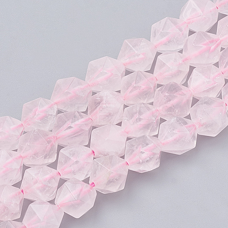 Natural Rose Quartz Beads Strands G-S332-8mm-013-1