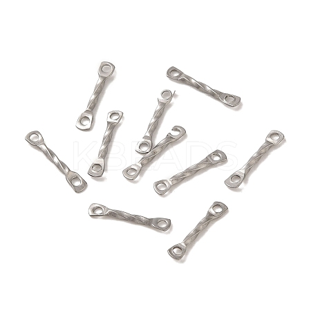 Non-Tarnish 304 Stainless Steel Connector Charms STAS-Q323-02A-P-1