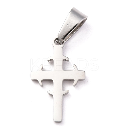 Tarnish Resistant 304 Stainless Steel Pendants STAS-P253-06P-1