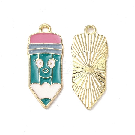 Alloy Enamel Pendants ENAM-F144-21B-1