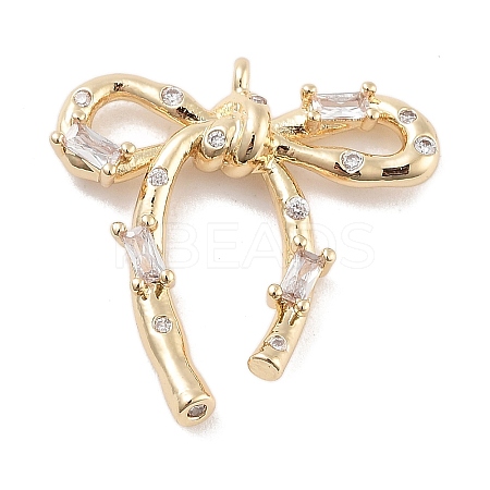 Brass Pave Clear Cubic Zirconia Pendants LS-KK-Z061-11G-1