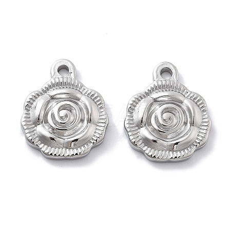 Anti-Tarnish 304 Stainless Steel Pendants STAS-R130-41P-1