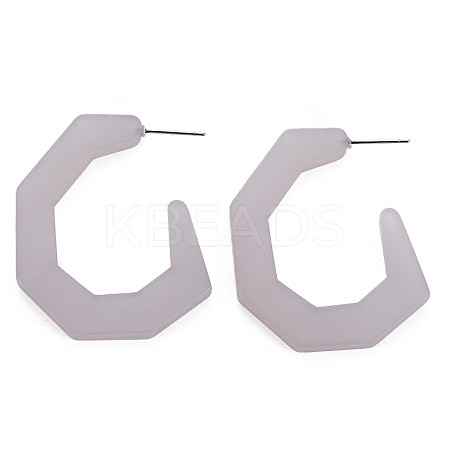 Large C-shape Stud Earrings for Girl Women KY-Q058-081A-1