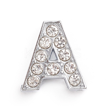Alloy Slide Charms LS-ALRI-WH0005-09A-P-1