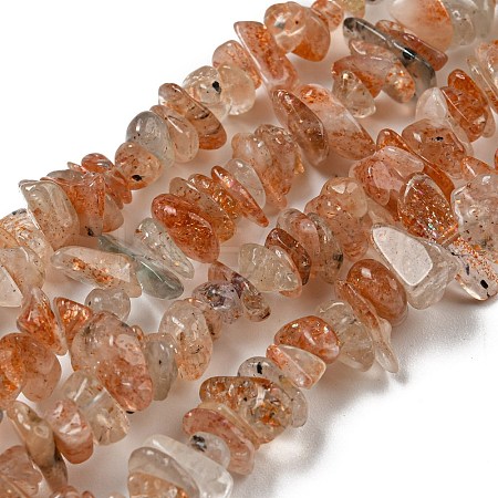 Natural Arusha Sunstone Chip Beads Strands LS-G-G905-13-1
