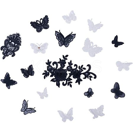 Lace Embroidery Sewing Fiber Appliques DIY-NB0002-60-1