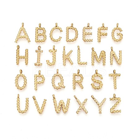 26Pcs 304 Stainless Steel Charms STAS-T064-75G-1