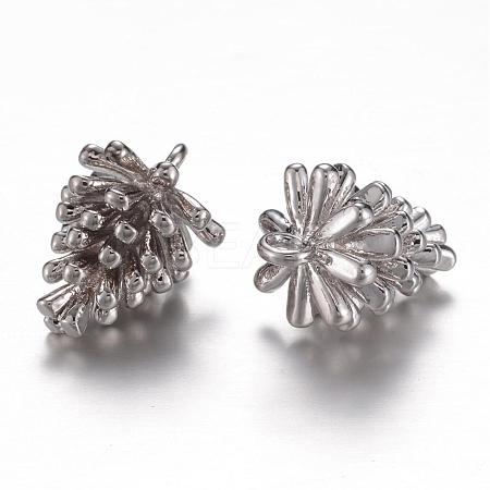 Long-Lasting Plated Brass Charms KK-P060-01P-NR-1