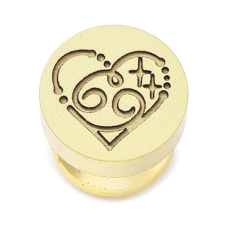 Constellation Golden Tone Wax Seal Brass Stamp Heads LS-STAM-P002-02G-04-1