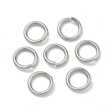 Tarnish Resistant 304 Stainless Steel Open Jump Rings X-STAS-R065-43-1