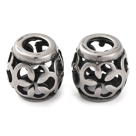304 Stainless Steel European Beads STAS-H226-02AS-04-1
