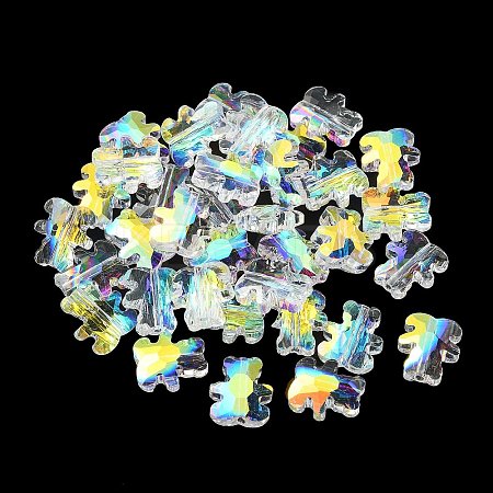 Electroplate Glass Beads EGLA-P059-01B-AB08-1